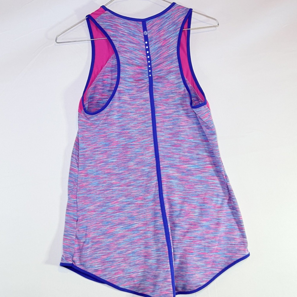 Tangerine Women's Pink Blue Heathered Racerback Tank Top Size S Activewear - Picture 2 of 4